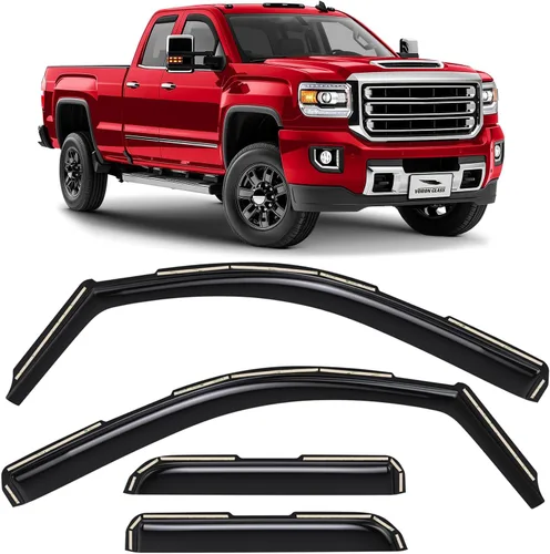 Miniatura 9 de Voron Glass - Protectores de lluvia extra duraderos en canal para Ford Escape 2013-2019, deflectores de ventana, viseras de ventilación, 4 piezas