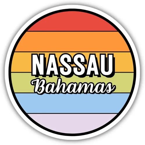 Miniatura 6 de Nassau Bahamas Travel Sticker, 2.5" Multiple Colors, Laptop Water Bottle Planner Journal, Collectible Places I've Been, Luggage Decal (Earth)