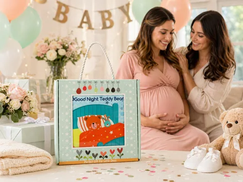 Miniatura 9 de Bebe Mondo Juguete de oso de peluche con espejo, libro suave para bebés de 0-3-6-12 meses, juguete sensorial para el desarrollo infantil, regalos