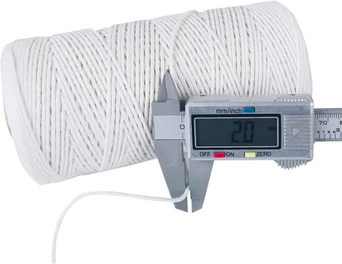 Miniatura 3 de PerkHomy - Cordel de algodón para carniceros de 1100 pies de 0.079 in para cocinar, apto para alimentos, manualidades, panaderos, cocina, carnicero