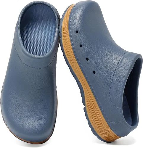 Miniatura 8 de Youermei Zapatillas de casa para hombre y mujer, sandalias de trabajo ligeras con plantilla EVA extraíble, soporte de arco, zapatos antideslizantes