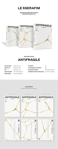 Miniatura 2 de LE SSERAFIM - 2nd Mini Album ANTIFRAGILE CD (Vol.3 Frozen Aquamarine)