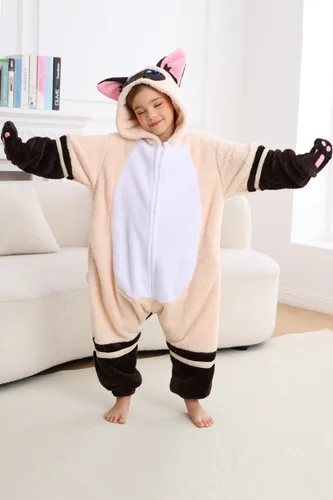 Miniatura 3 de DarkCom Kids Animal Onesie,Women and Mens Cosplay Siamese Cat Onesie Halloween Costume Christmas Pajamas Sleepwear