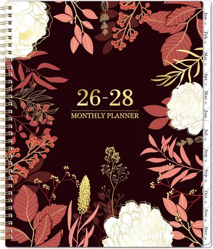 Miniatura 13 de Agenda mensual 2026-2027 – julio 2026 – diciembre 2027, agenda mensual 18 / calendario 2026-2027, 9 x 11 pulgadas, 18 meses, pestañas coloridas