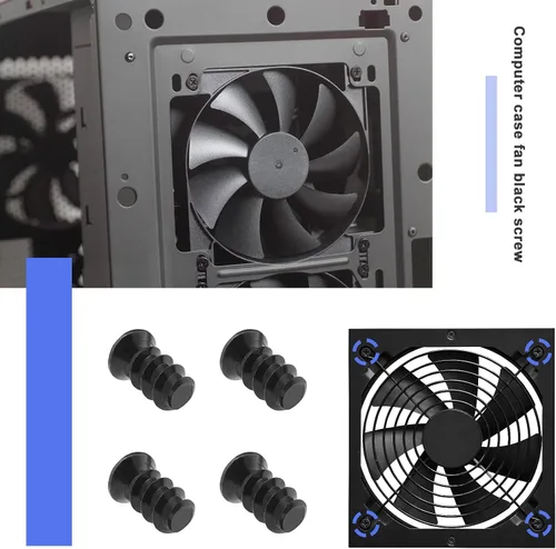 Miniatura 2 de ECSiNG 100 tornillos de repuesto para ventilador de refrigeración para carcasa de computadora, tornillos compatibles con ventilador de computadora