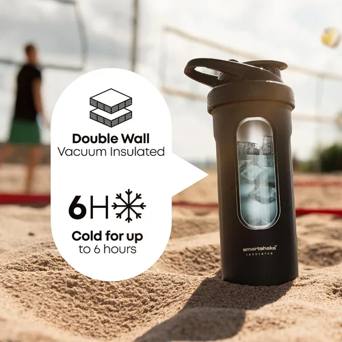 Miniatura 3 de Smartshake Vaso mezclador aislado de acero inoxidable para mezclas de proteínas, batidos y preentrenamiento, botella de agua de doble pared aislada