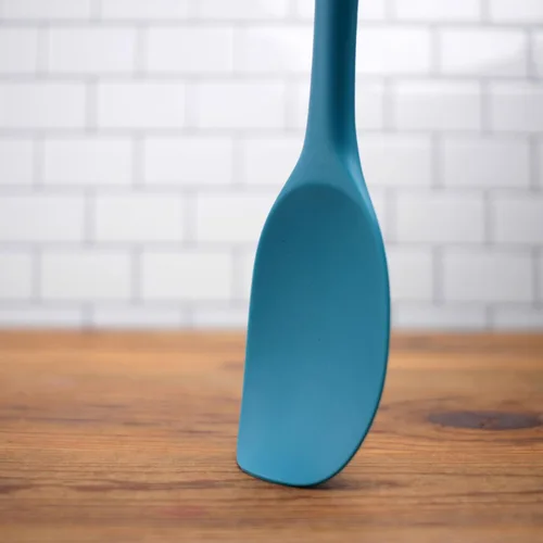 Miniatura 2 de RSVP International Ela's Favorite - Cuchara de silicona para espátula, turquesa, 11 pulgadas, silicona sin BPA, mezcla de pilas gruesas, salsas