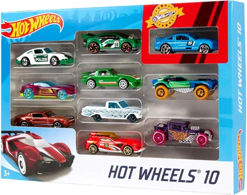 Miniatura 7 de ¡Acción de choque definitiva de Hot Wheels con el Criss Cross Crash Track Set! [Exclusivo de Amazon] & Juego de 10 camiones y autos de juguete a
