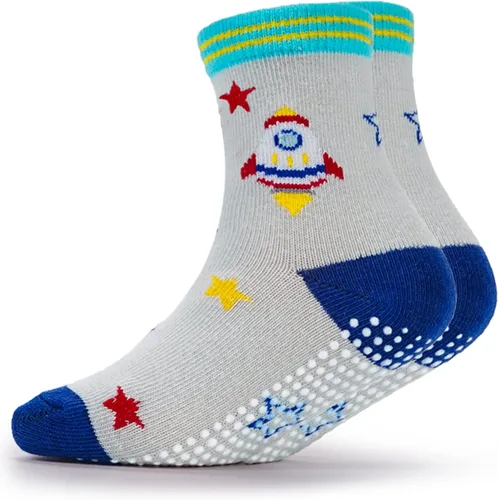 Miniatura 5 de Evercute Calcetines antideslizantes para niñas pequeñas, paquete de 12 unidades, calcetines antideslizantes para niños