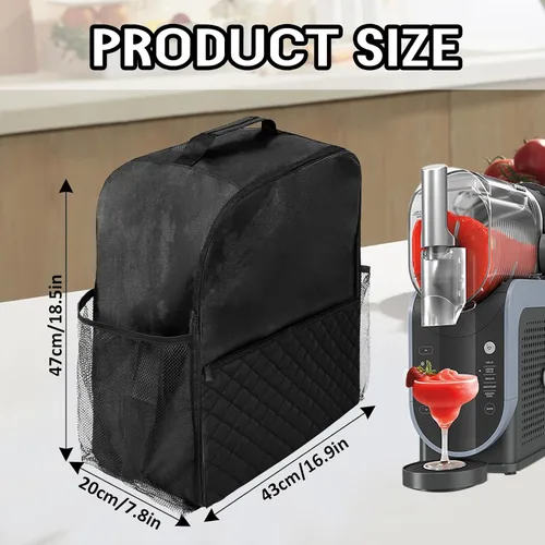 Miniatura 2 de Bolsa organizadora para Ninja SLUSHi Slushie Machine FS301 y FS299, para Ninja Slushie cubierta de polvo Accesorios Patrón de diamante Frozen Drink
