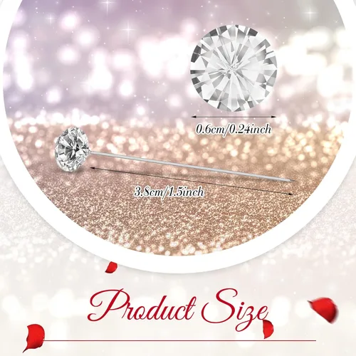 Miniatura 2 de 400 alfileres de diamantes para ramilletes de cristal, ramillete de boda, diamantes de imitación, diamantes de imitación florales, accesorios