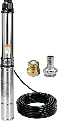 Miniatura 16 de iMeshbean® Bomba sumergible de pozo 1HP de 110 V, bomba de pozo profundo de 4 pulgadas con caja de control y cable de alimentación de 50 pies, bomba