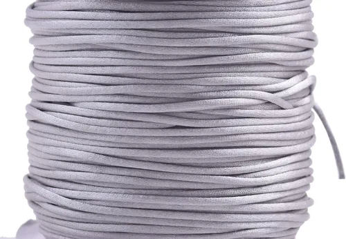 Miniatura 93 de KONMAY 80 Yardas 1.0mm Cordón Rattail de Nylon Satén Seda Trim Hilo para Cuentas para Nudos Chinos, Kumihimo, Trabajo con Cuentas, Macramé, 2-Azul