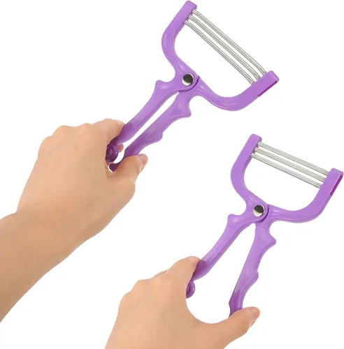 Miniatura 4 de 3 Pcs Facial Hair Remover Set Manual Spring Epilator for Women Face Upper Lip Chin Hair Removal for Sensitive Skin Random