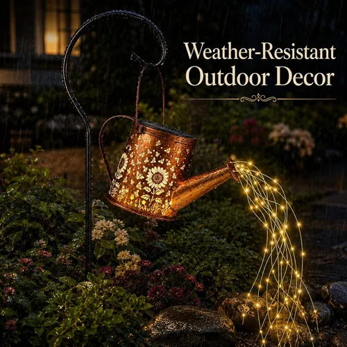Miniatura 5 de Luz de regadera solar, lámpara colgante alimentada por energía solar, luces de paisaje decorativas para jardín, decoración de jardín impermeable