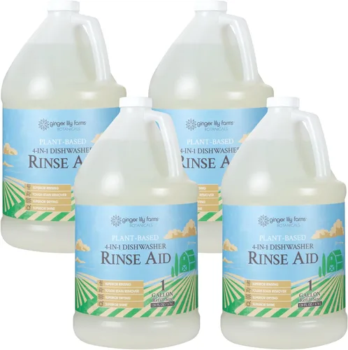 Miniatura 8 de Ginger Lily Farms Botanicals - Aditivo de Enjuague para Lavavajillas 4 en 1 a Base de Plantas, 100% Vegano y Libre de Crueldad Animal, Sin