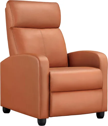 Miniatura 12 de Yaheetech Silla reclinable de pana para sofá individual, asiento de cine en casa, silla reclinable moderna ajustable para sala de estar, dormitorio