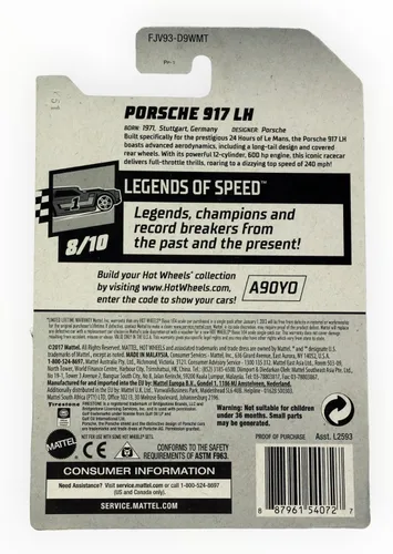 Miniatura 2 de Hot Wheels 2017 Legends of Speed Formula Flashback 71/365, Verde