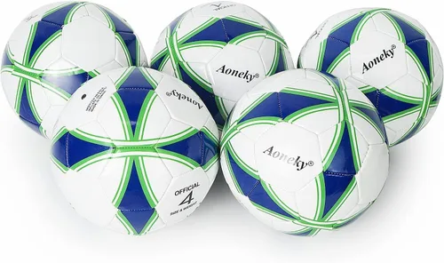 Miniatura 8 de Aoneky Balón de fútbol con bomba 1 paquete con 1 bomba - Blanco/Negro