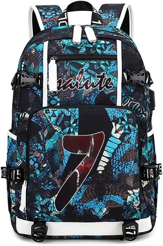 Miniatura 8 de Soccer Player 7 Mochila multifunción Viaje Fútbol Fans bolsa para hombres mujeres (estilo 4)