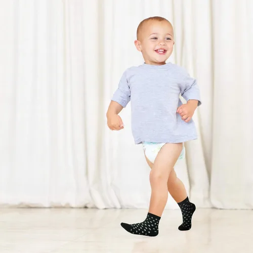 Miniatura 2 de SkiBeaut Calcetines antideslizantes para niños y niñas de 1 a 7 años, 12 pares de calcetines para niños y niñas