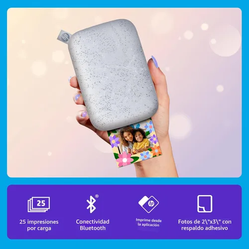 Miniatura 2 de HP Sprocket Impresora fotográfica instantánea portátil 2x3 Luna Perla
