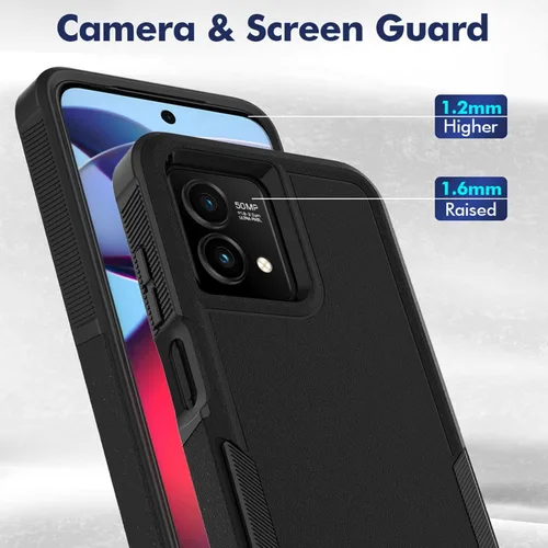 Miniatura 5 de Funda para Moto G Stylus 5G 2023: funda protectora de doble capa resistente para teléfono celular, a prueba de golpes, con protector de pantalla