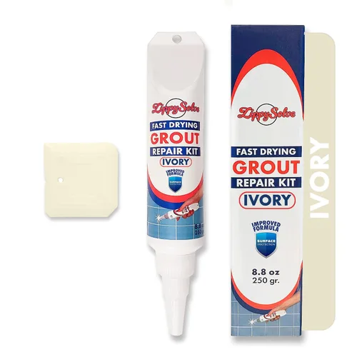 Miniatura 15 de ZippySolve Lechada para Azulejos, Kit de Reparación, Paquete de 2 Rellenos de Lechada, Restaura y Renueva la Línea de Juntas de Azulejos, Tubo