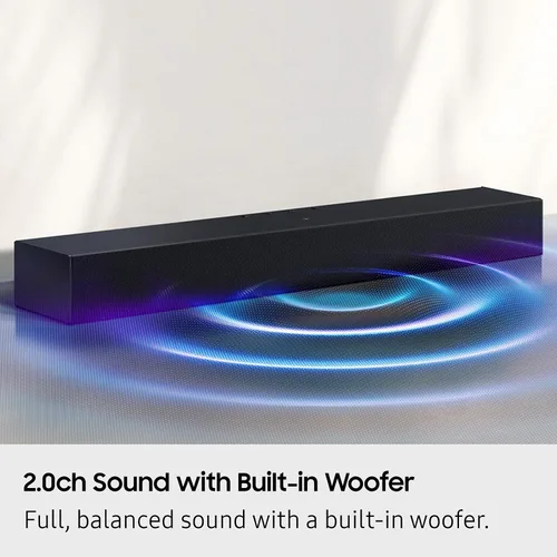 Miniatura 5 de Samsung Barra de sonido de la serie B HW B400F 2.0 ch Barra de sonido con subwoofer integrado (modelo 2025) un control remoto, expansión de sonido