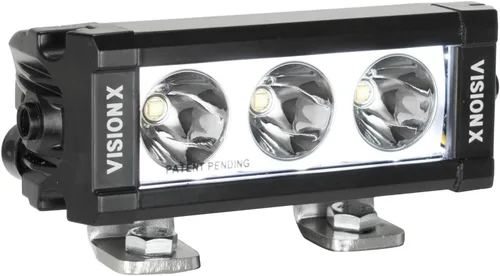 Vision X Lighting XPL-H3EMH 6 ″ Serie XPL Halo 3 Barra de luz LED de haz (incluye soporte y arnés de montaje en L de tapa final)