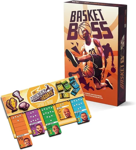 Basketboss - Estrategia - Juego de mesa de subastas - Juego de mesa deportivo - 2-5 jugadores - 40 minutos de tiempo de juego