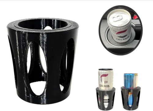 2 en 1 Adaptador de Portavasos delgado para latas de 8.4 oz / 12 oz con ajuste ajustable, funda de ajuste perfecto universal para portavasos de auto