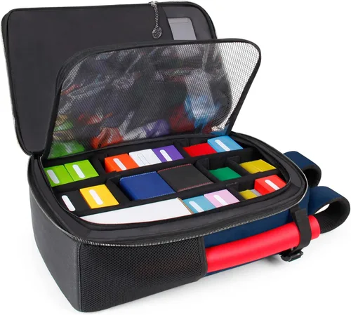 Miniatura 10 de ENHANCE Mochila MTG para almacenamiento de tarjetas TCG, mochila TCG para cajas de cubierta, tarjetas con funda, tapetes de juego, accesorios MTG