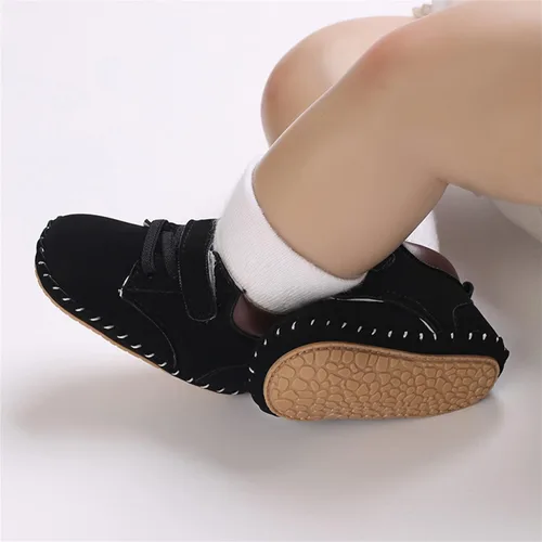 Miniatura 7 de COSANKIM Zapatos deportivos para bebé niño y niña, zapatos de tobillo altos, antideslizantes, suela suave, zapatos de cuna para niños pequeños