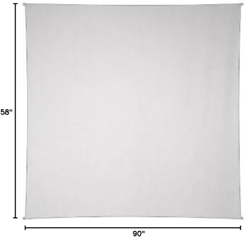 Miniatura 2 de Sunshine Joy Tapiz blanco liso 100% algodón (30x45 pulgadas)