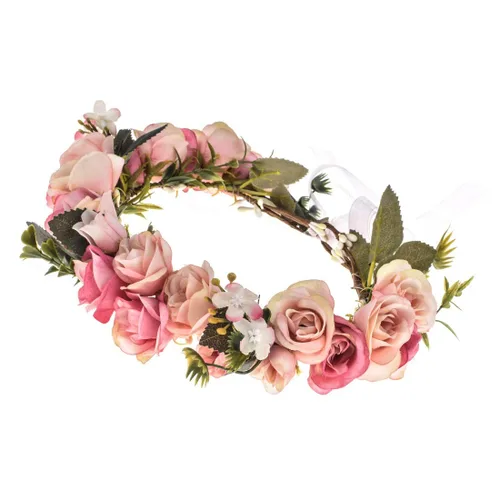 Miniatura 2 de Vividsun - Corona floral y ajustable para usar en bodas, festivales y sesiones de foto