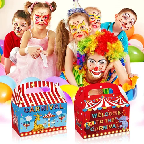 Miniatura 6 de LIYDE 12 piezas de decoraciones de circo, regalos de fiesta de carnaval, decoraciones de fiesta de circo, suministros de fiesta temática de circo