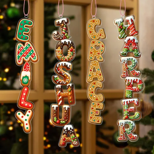 Miniatura 18 de Adorno de Navidad personalizado 2025 con tu foto, adorno de cara personalizada con foto 2D de acrílico para decoración de árbol de Navidad, Adorno