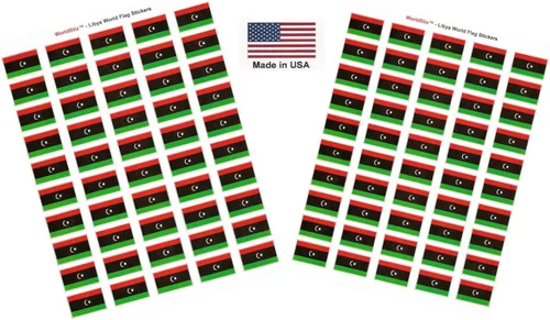 Miniatura 66 de 100 calcomanías de la bandera de Alaska; 1.5" x 1" hechas en Estados Unidos, calcomanías autoadhesivas de la bandera del estado para álbumes