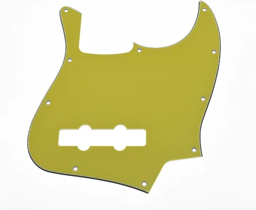 Miniatura 12 de KAISH 4 String J Bass Style Pickguard Bass Pick Guard Scratch Plate para USA/México Jazz J Bass Negro/Blanco Grid