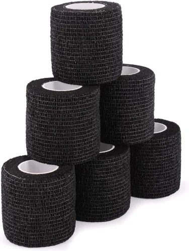 Miniatura 18 de Cinta envolvente autoadhesiva de camuflaje para protección de 5 cm x 4,5 m. Cinta de camuflaje discreta de tela no tejida. Vendaje elástico
