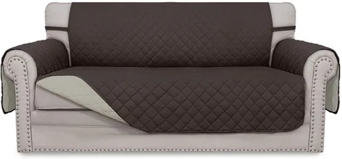 Miniatura 225 de Easy-Going - Funda para sofá, futón y sillón sin reposabrazos, reversible, resistente al agua, para mascotas y niños (azul oscuro/azul claro)