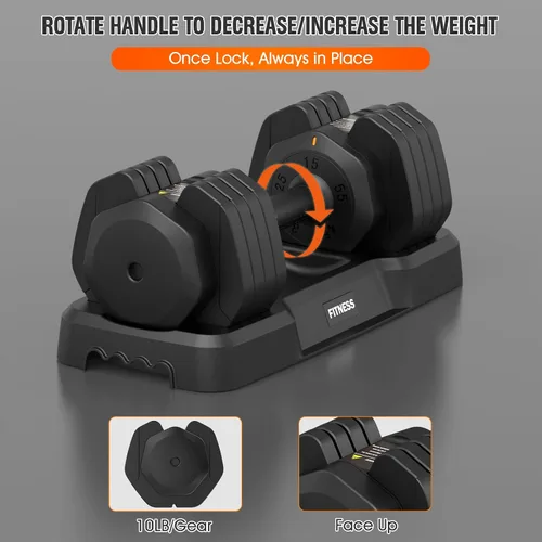 Miniatura 2 de Estante Ajustable para Mancuernas Estante de Pesas Resistente, Soporte de Almacenamiento de Mancuernas para Gimnasio en Casa con Base 2-Negro