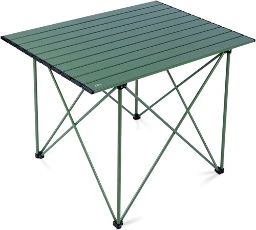 Miniatura 23 de iClimb Mesa plegable de camping compacta ultraligera con bolsa de transporte (plata - L)