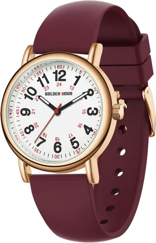 Miniatura 21 de GOLDEN HOUR - Reloj de enfermera impermeable para profesionales médicos, estudiantes, mujeres y hombres, esfera luminosa de fácil lectura, 24 horas