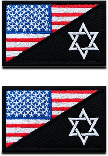 Miniatura 9 de 2 piezas de parche de estrella de América AR, parches de bandera de Estados Unidos, parche bordado con gancho y bucle de bandera estadounidense AR