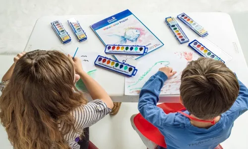 Miniatura 3 de 108 hojas de tamaño jumbo (11 x 16 pulgadas) de papel de arte para niños. Ideal como papel de acuarela, pintura de dedos, dibujo y garabatos, papel