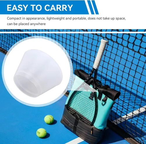 Miniatura 4 de Cubierta de extremo de raqueta de tenis, tapa de extremo de mango de raqueta de tenis, cubiertas traseras de silicona, accesorios deportivos