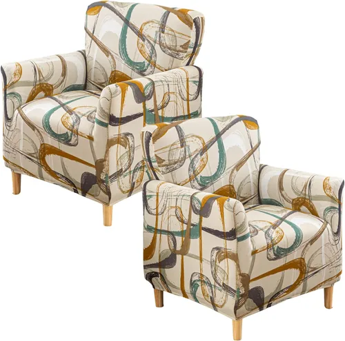 Miniatura 57 de Fundas de jacquard para sillón de banquete, fundas suaves para sillón, fundas elásticas de 1 pieza para sala de estar, funda antideslizante