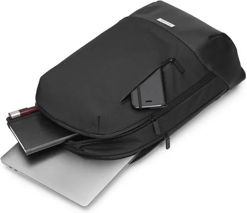 Miniatura 4 de Moleskine Mochila Metro, almacenamiento para laptop de 15 pulgadas, mochila de negocios, para hombres, mujeres, color negro